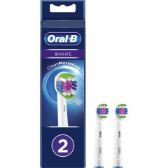 Oral-B EB 18-2 3D White náhradní hlavice s Technologií CleanMaximiser, 2 ks