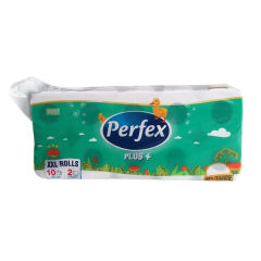 Toaletní papír Perfex - 2vrstvý, bílý, 18 m, 10 rolí
